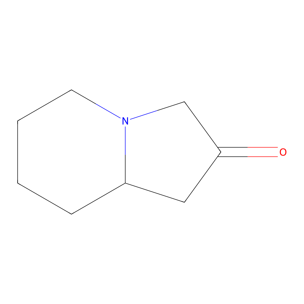 Octahydroindolizin-2-one molecular structure, CAS 14174-79-9