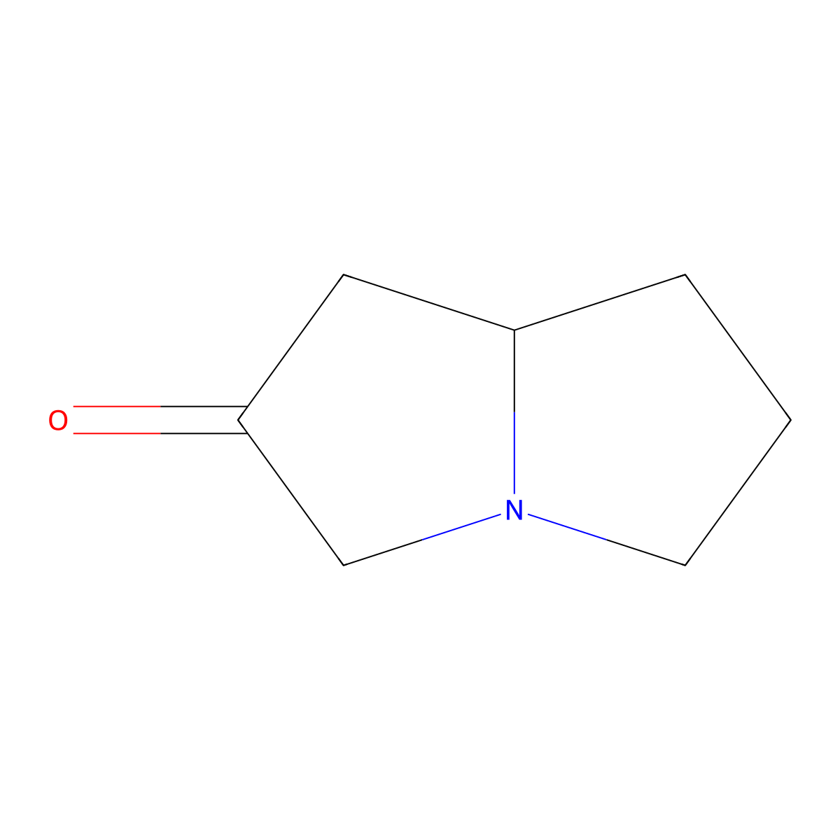 tetrahydro-1H-pyrrolizin-2(3H)-one molecular structure, CAS 14174-86-8