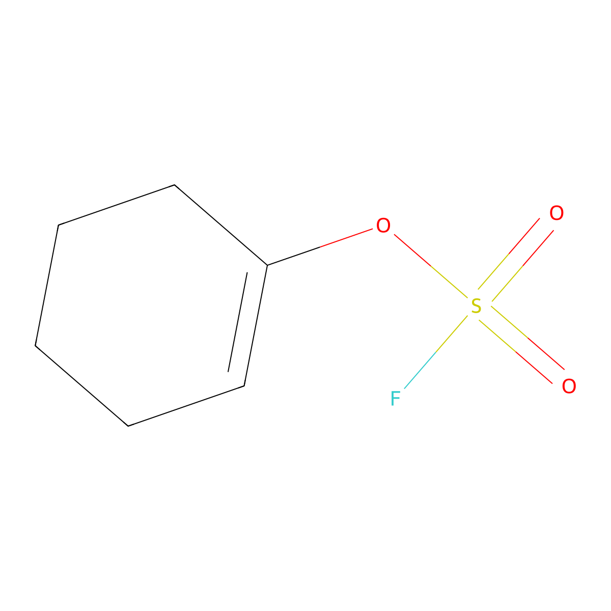 Cyclohex-1-en-1-yl sulfurofluoridate molecular structure, CAS 1417412-18-0