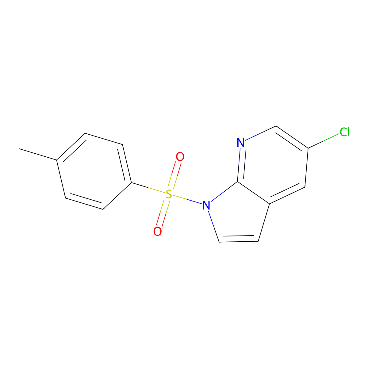 5-Chloro-1-tosyl-1H-pyrrolo[2,3-b]pyridine molecular structure, CAS 1417422-02-6