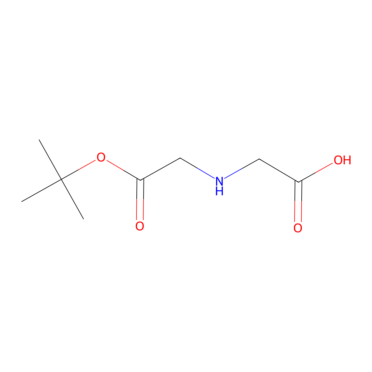 N-(Carboxymethyl)-glycine tert-butyl ester molecular structure, CAS 141743-20-6