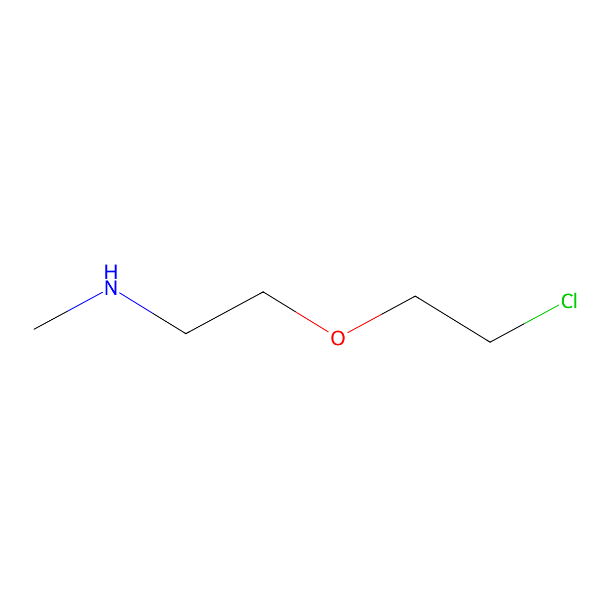 [2-(2-Chloroethoxy)ethyl](methyl)amine molecular structure, CAS 1417436-49-7