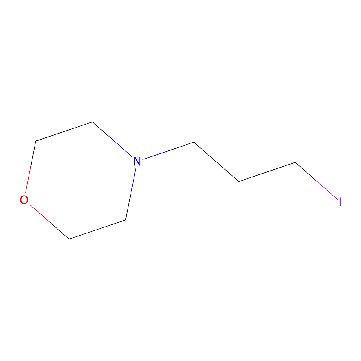 4-(3-Iodopropyl)morpholine molecular structure, CAS 1417436-51-1