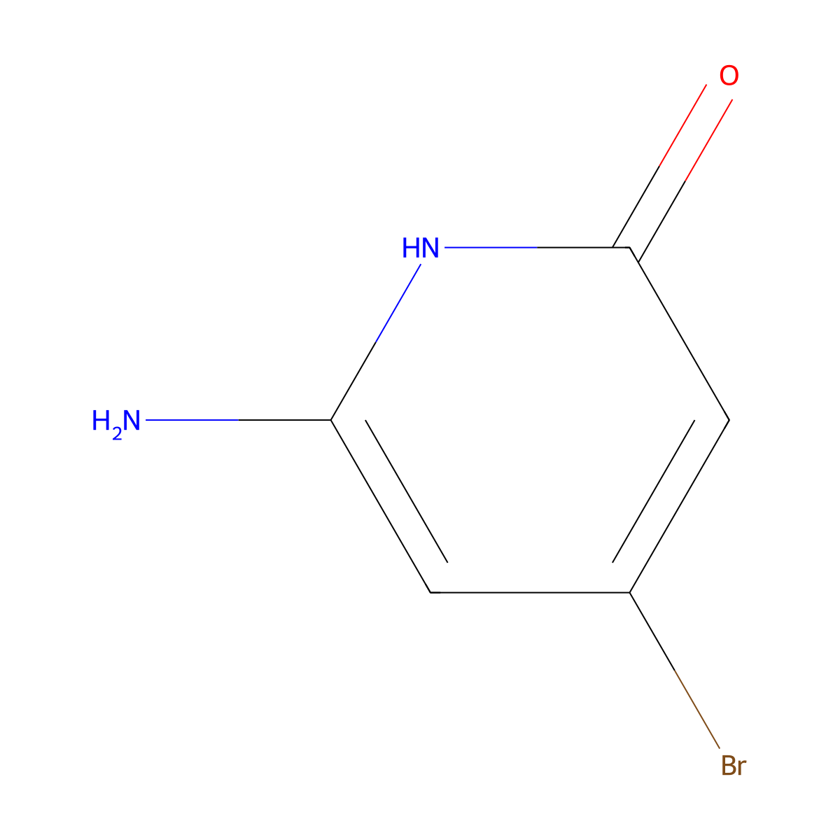 6-Amino-4-bromopyridin-2-ol molecular structure, CAS 1417441-45-2