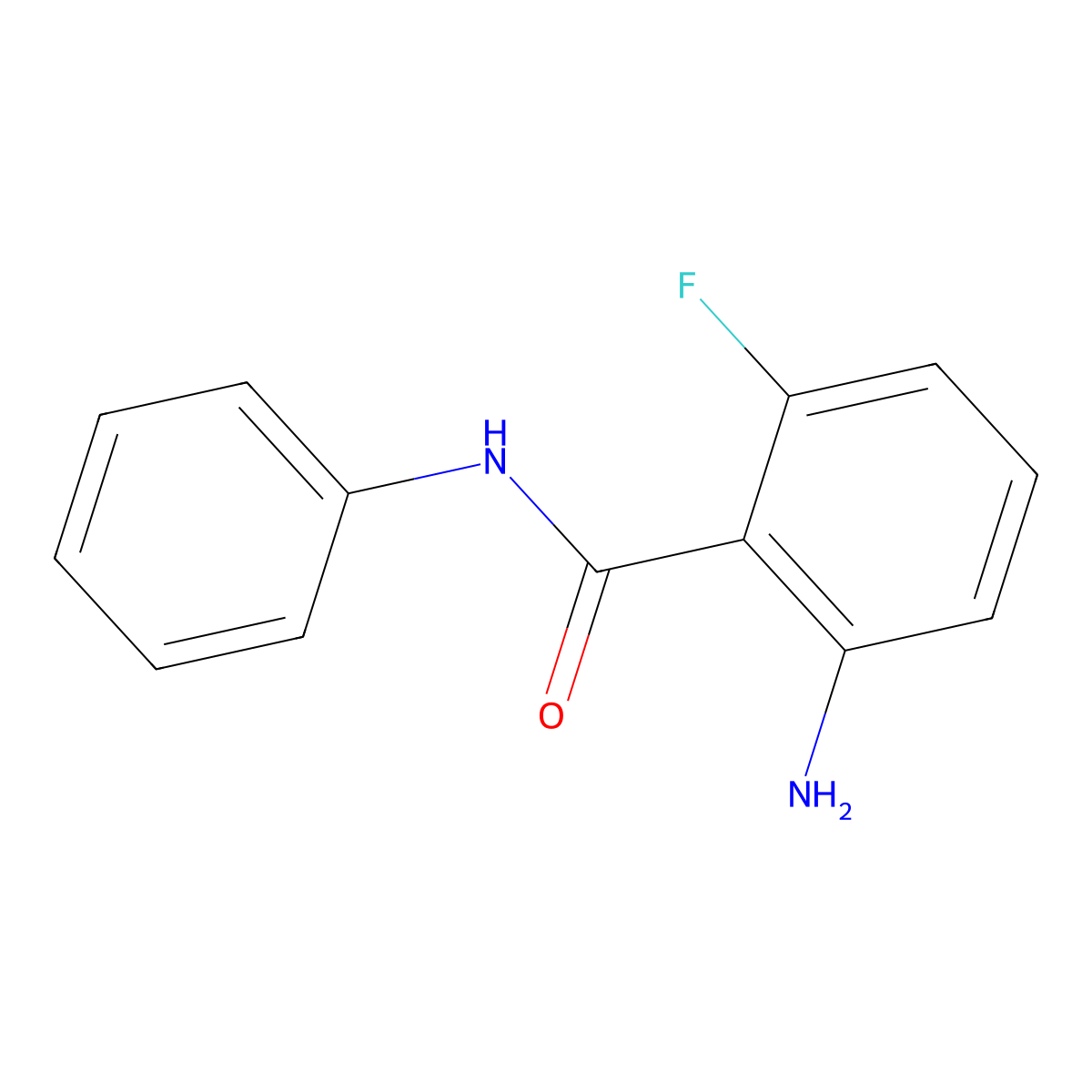 2-amino-6-fluoro-N-phenylbenzamide molecular structure, CAS 1417456-04-2