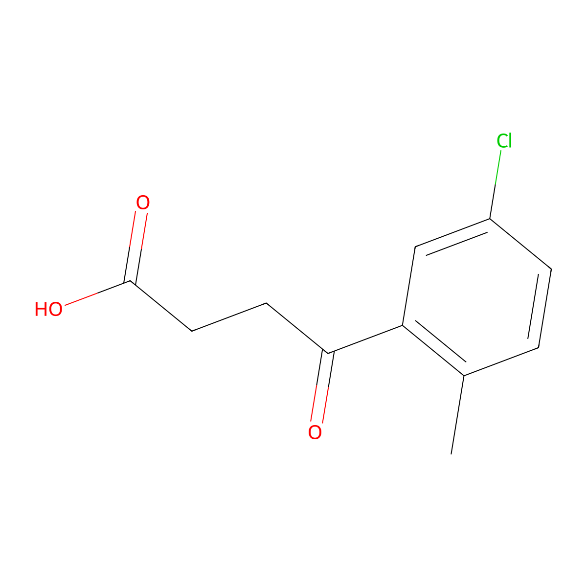 4-(3-Chloro-6-methylphenyl)-4-oxobutyric acid molecular structure, CAS 1417460-51-5