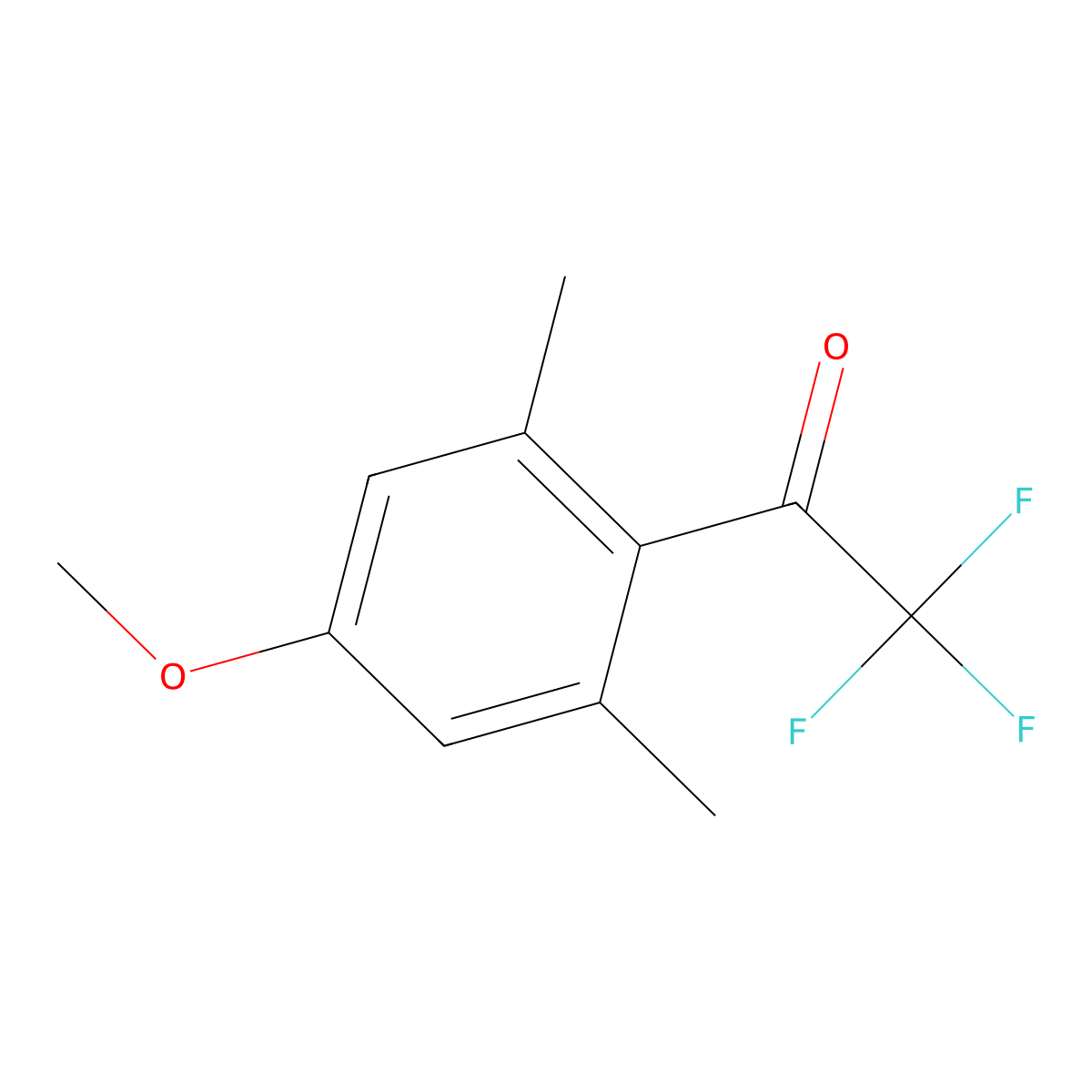 2,2,2-Trifluoro-1-(4-methoxy-2,6-dimethylphenyl)ethanone molecular structure, CAS 1417460-98-0
