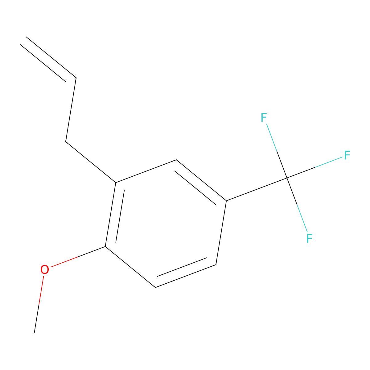 2-Allyl-1-methoxy-4-trifluoromethyl-benzene molecular structure, CAS 1417461-67-6