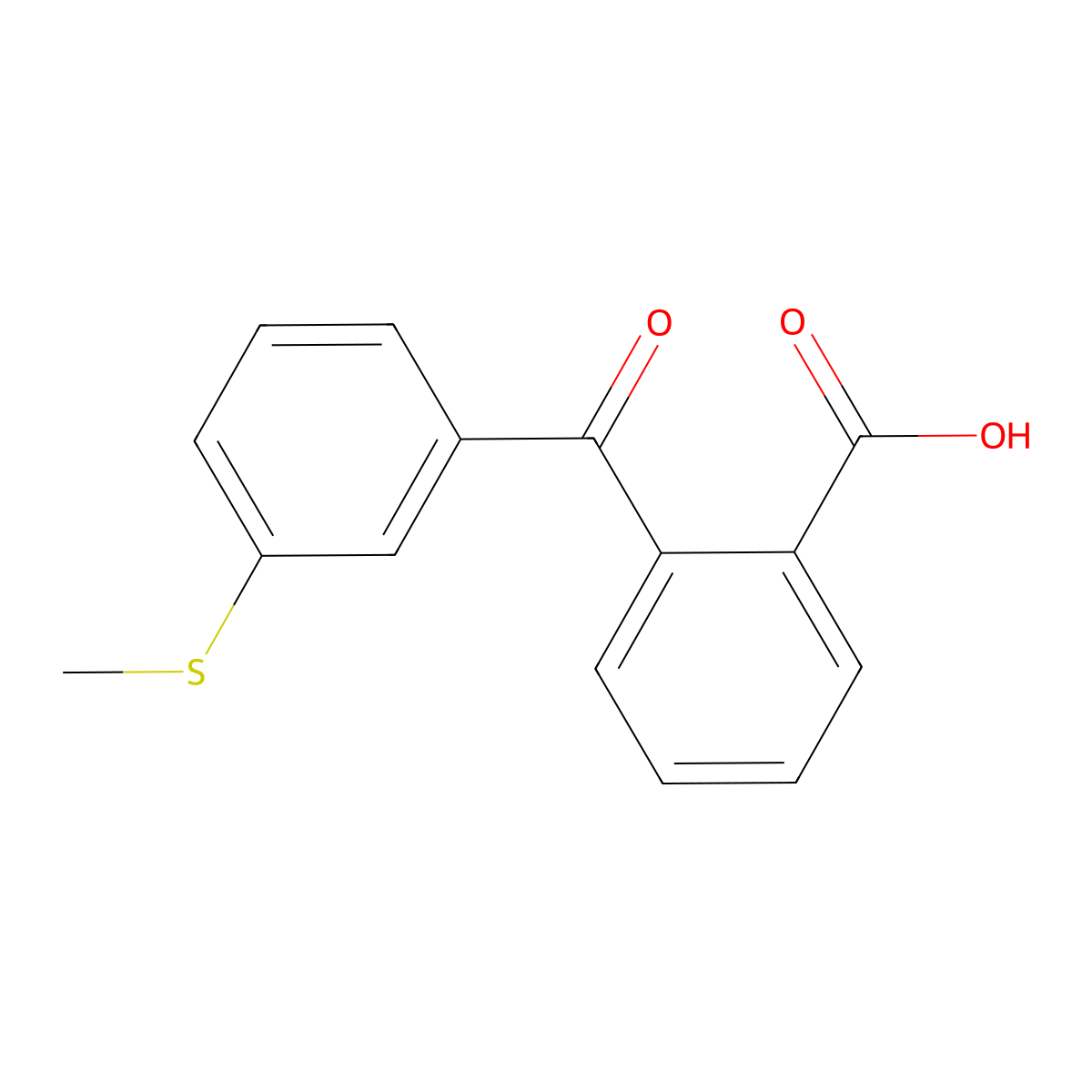 2-(3-(Methylthio)benzoyl)benzoic acid molecular structure, CAS 1417463-47-8