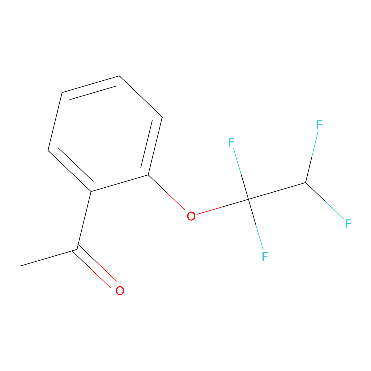 1-[2-(1,1,2,2-Tetrafluoroethoxy)phenyl]ethanone molecular structure, CAS 1417499-00-3