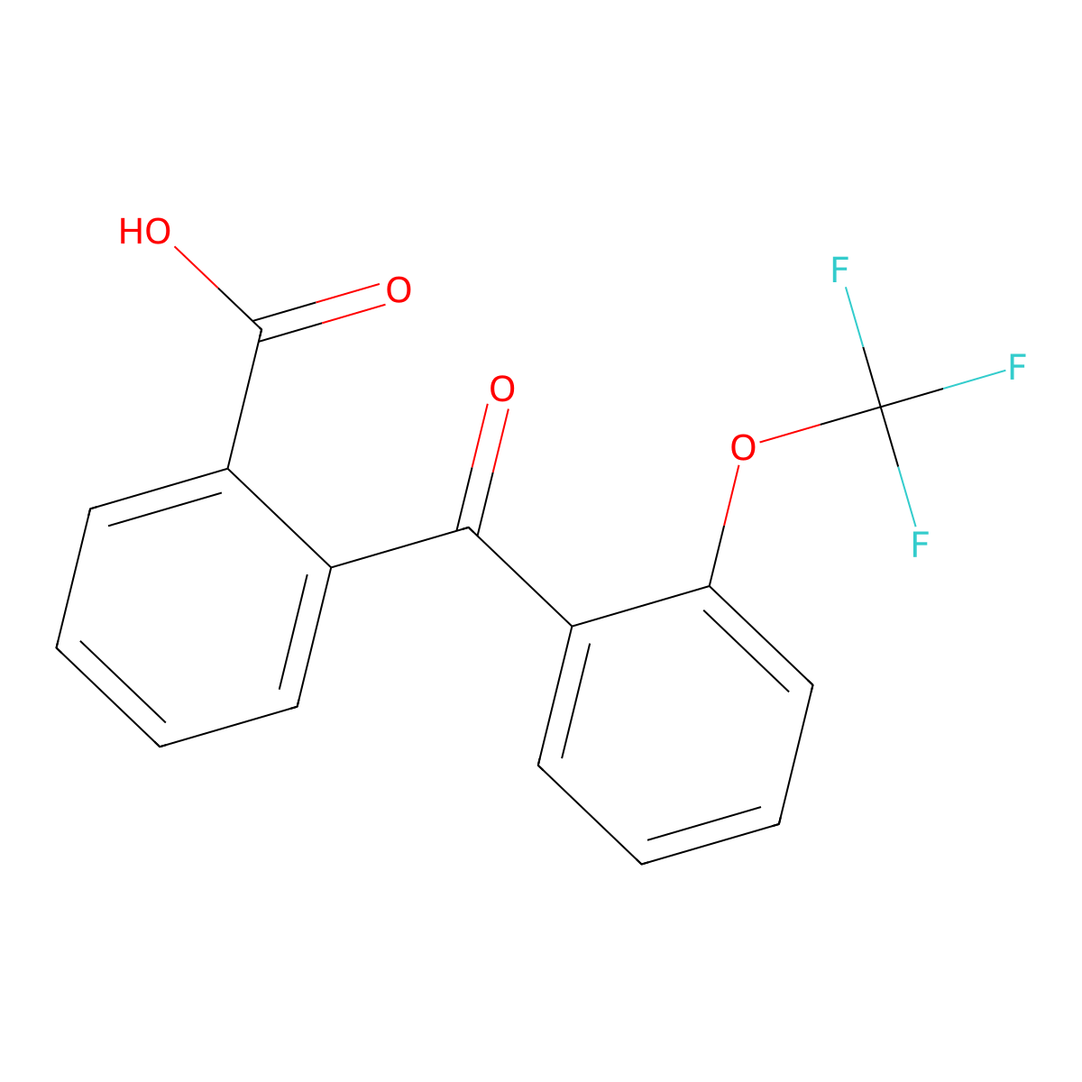 2-[2-(Trifluoromethoxy)benZoyl]benZoic acid molecular structure, CAS 1417501-06-4