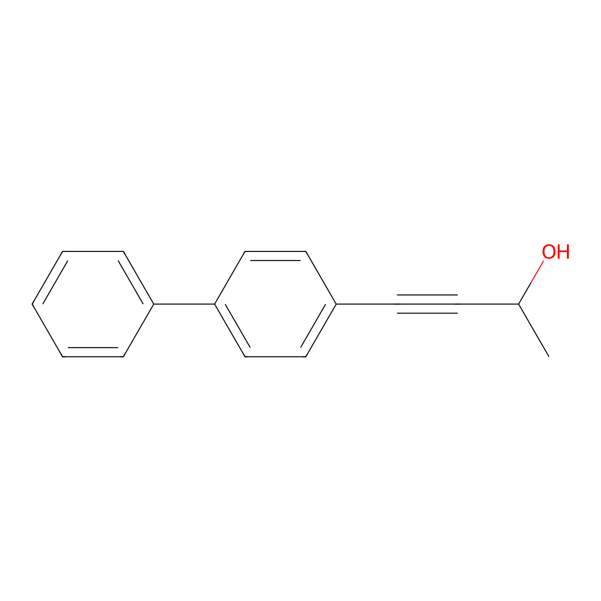 4-[1,1'-Biphenyl]-4-yl-3-butyn-2-ol molecular structure, CAS 1417502-16-9