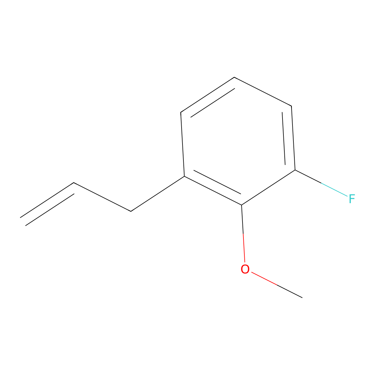 1-Allyl-3-fluoro-2-methoxy-benzene molecular structure, CAS 1417503-49-1