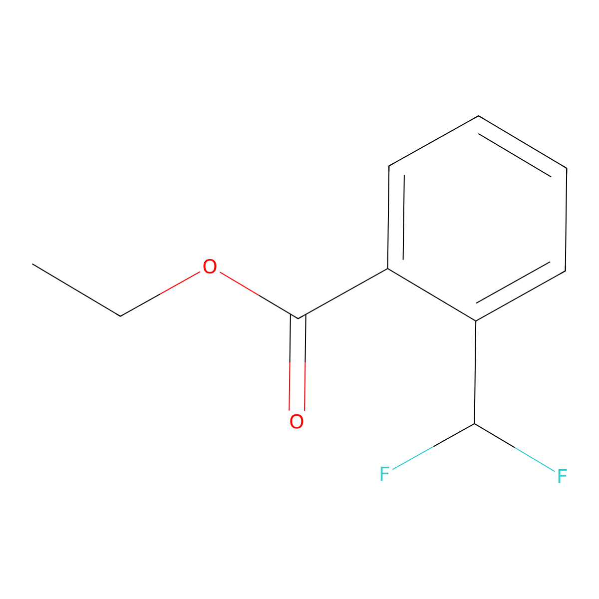 Ethyl 2-(difluoromethyl)benzoate molecular structure, CAS 1417503-60-6