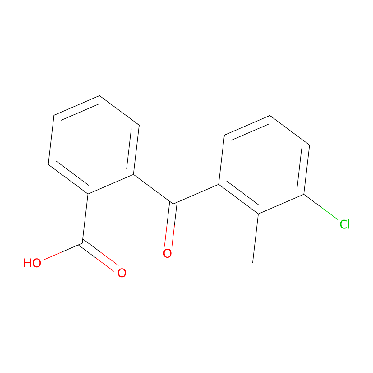 2-(3-Chloro-2-methylbenzoyl)benzoic acid molecular structure, CAS 1417504-55-2