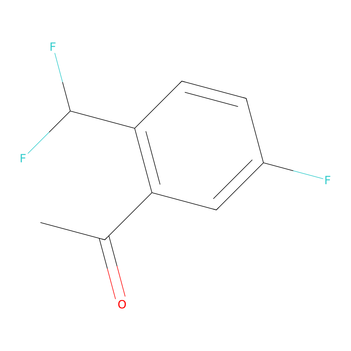 1-(2-(Difluoromethyl)-5-fluorophenyl)ethan-1-one molecular structure, CAS 1417506-86-5