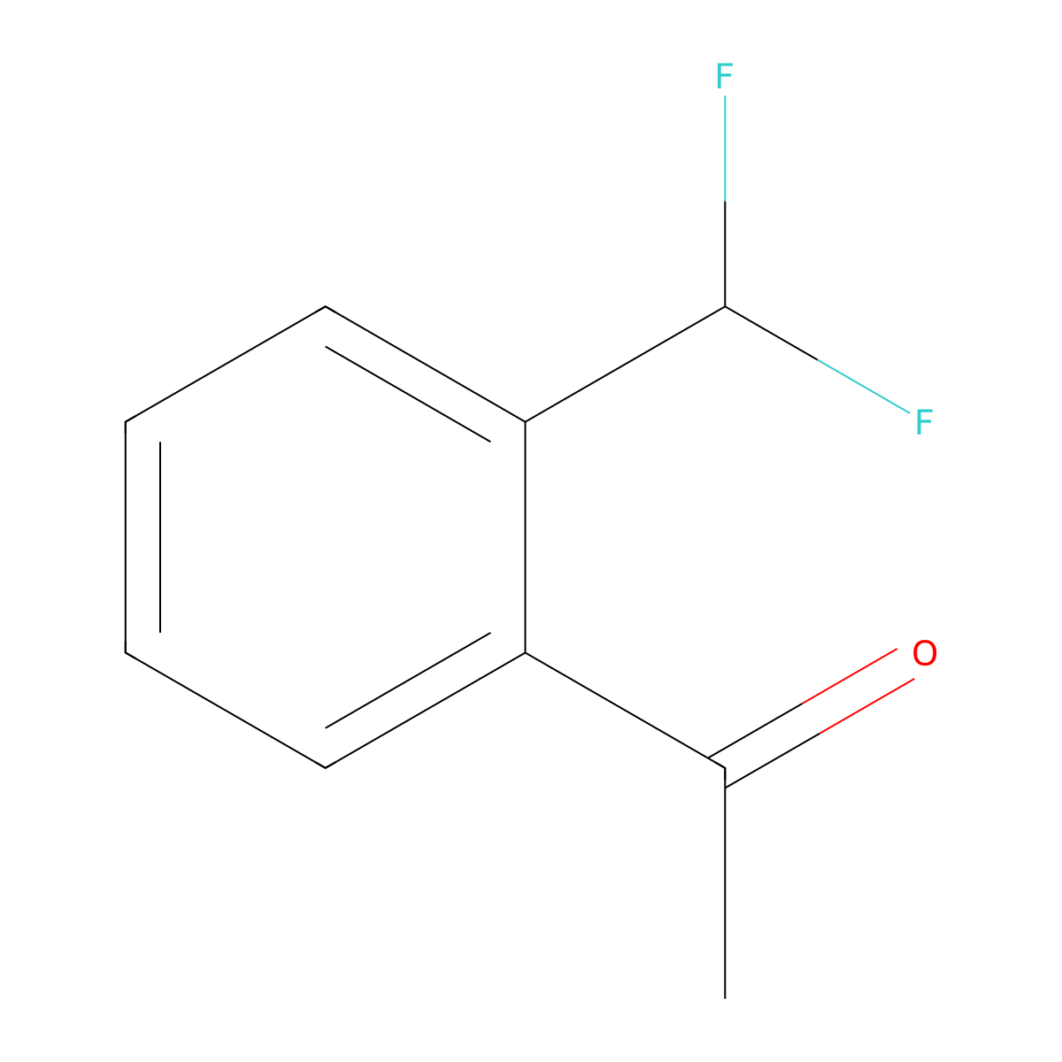 1-[2-(Difluoromethyl)phenyl]ethan-1-one molecular structure, CAS 1417510-96-3