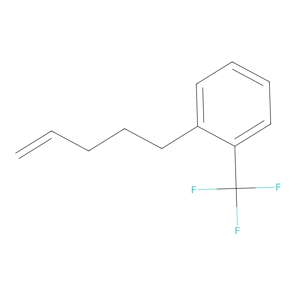 1-(Pent-4-en-1-yl)-2-(trifluoromethyl)benzene molecular structure, CAS 1417511-62-6