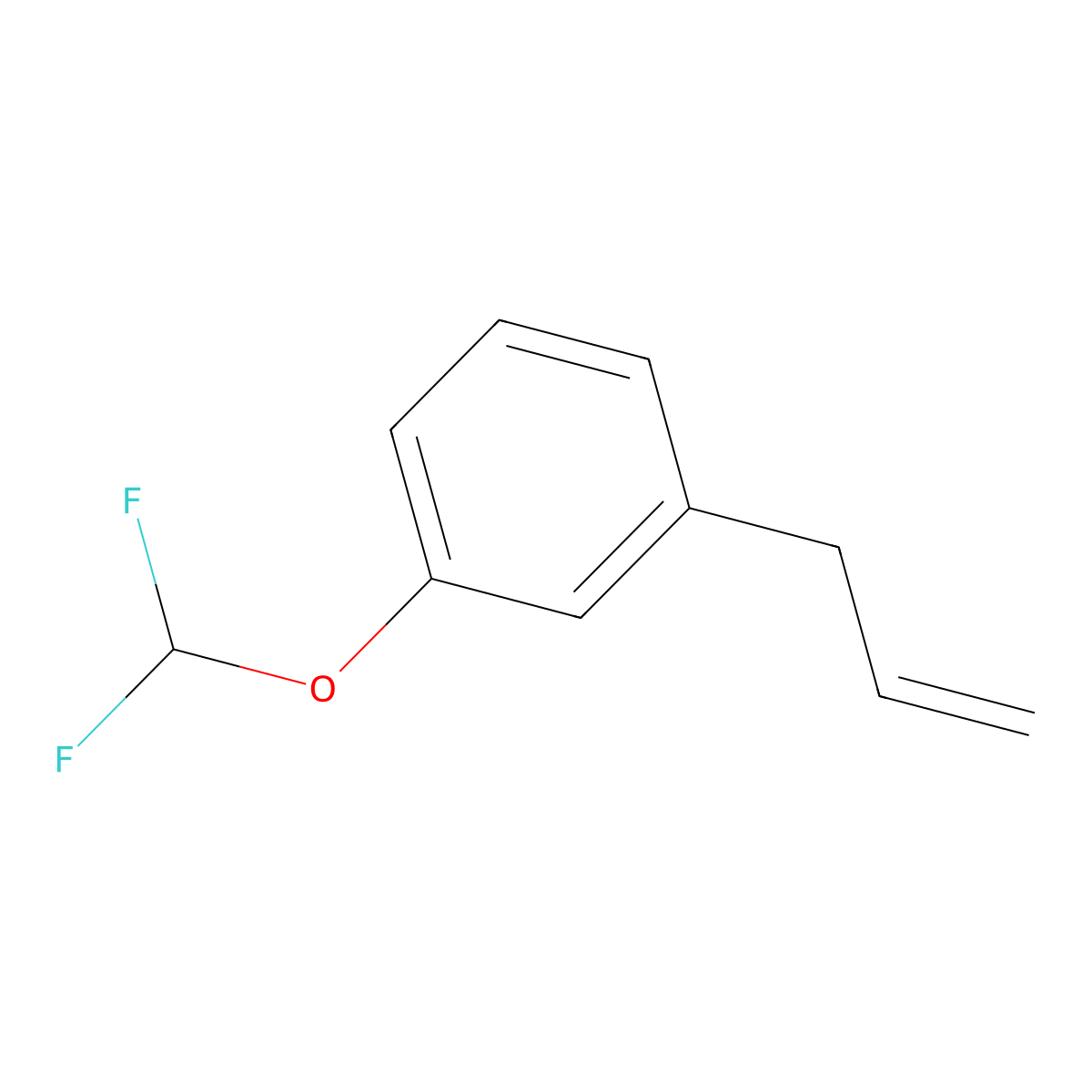 1-(Difluoromethoxy)-3-(prop-2-en-1-yl)benzene molecular structure, CAS 1417514-34-1