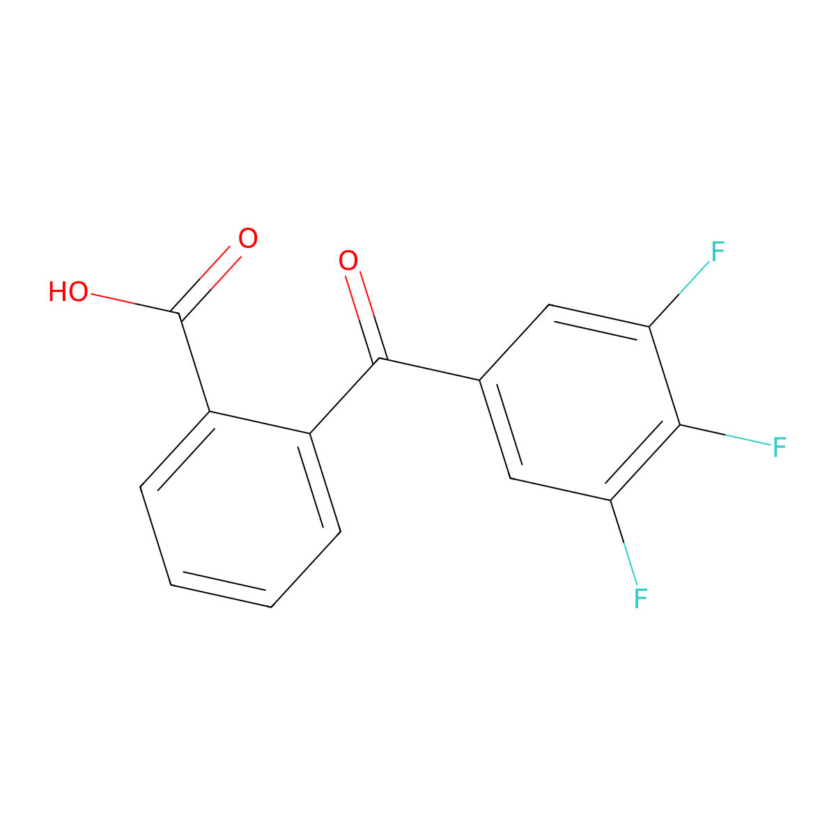 2-(3,4,5-Trifluorobenzoyl)benzoic acid molecular structure, CAS 1417514-72-7