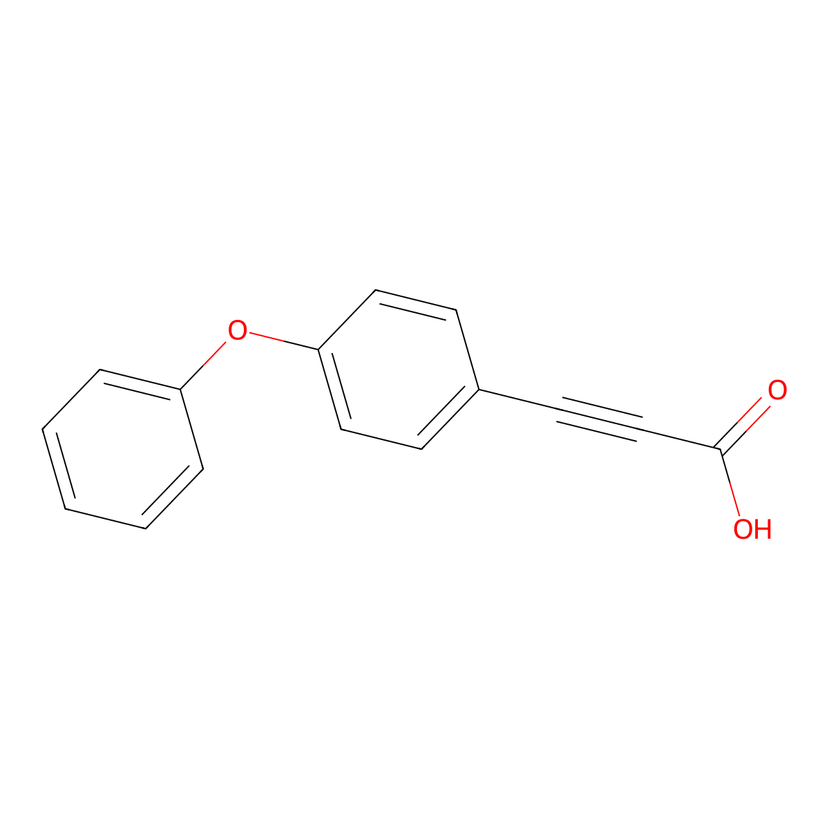 3-(4-Phenoxyphenyl)prop-2-ynoic acid molecular structure, CAS 1417514-76-1