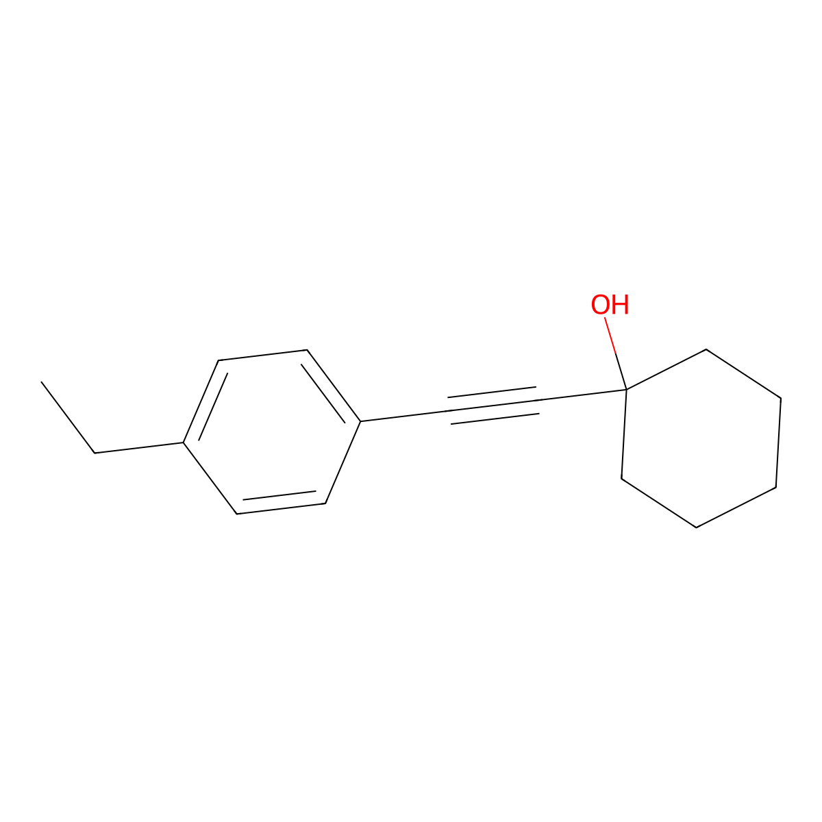 1-[2-(4-Ethylphenyl)ethynyl]cyclohexanol molecular structure, CAS 1417516-65-4