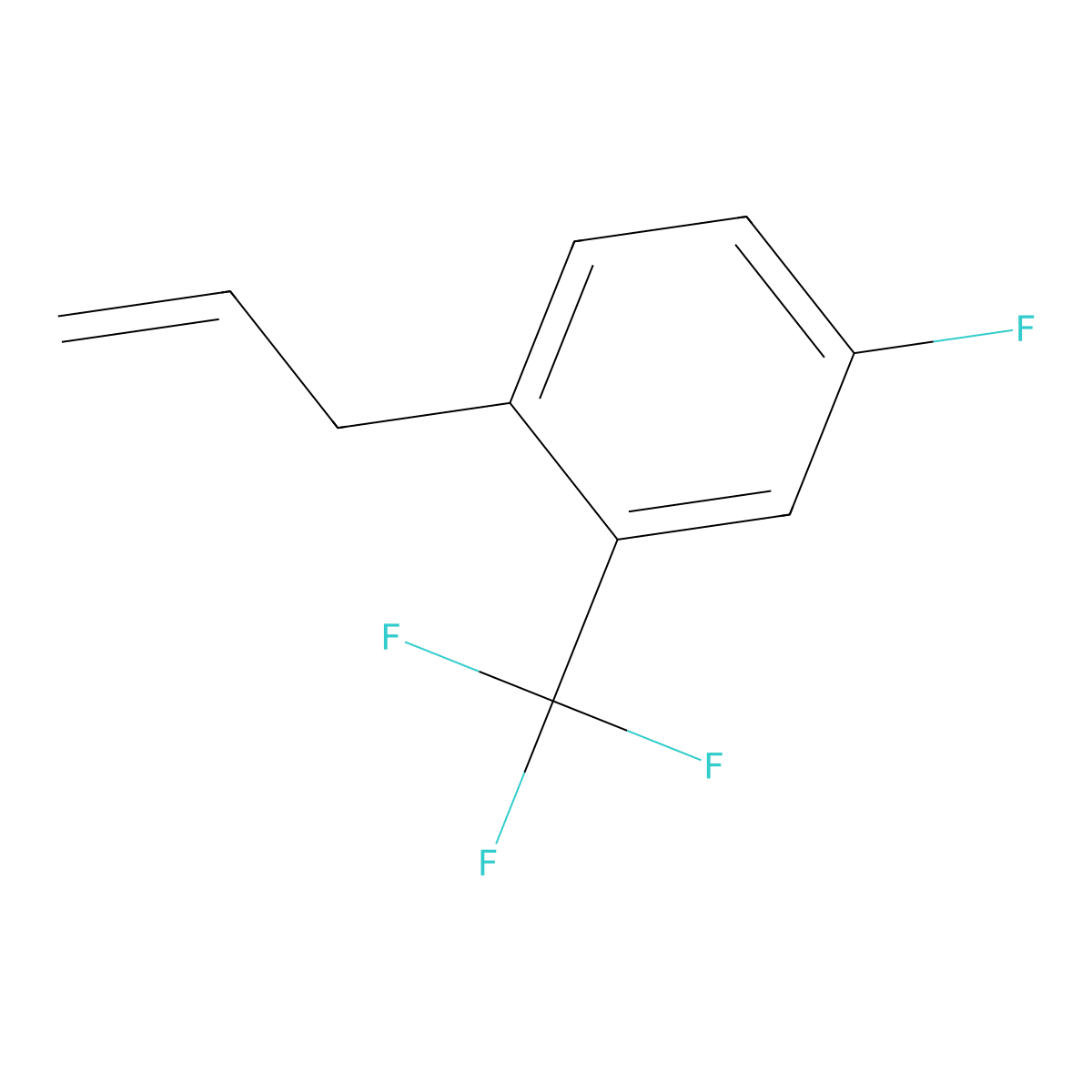 1-Allyl-4-fluoro-2-trifluoromethylbenzene molecular structure, CAS 1417517-42-0