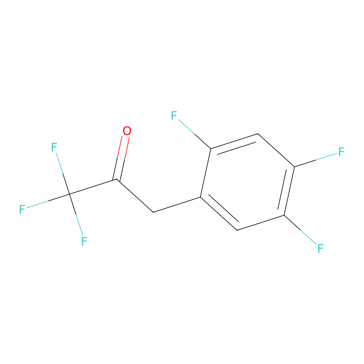 1,1,1-Trifluoro-3-(2,4,5-trifluorophenyl)propan-2-one molecular structure, CAS 1417517-74-8