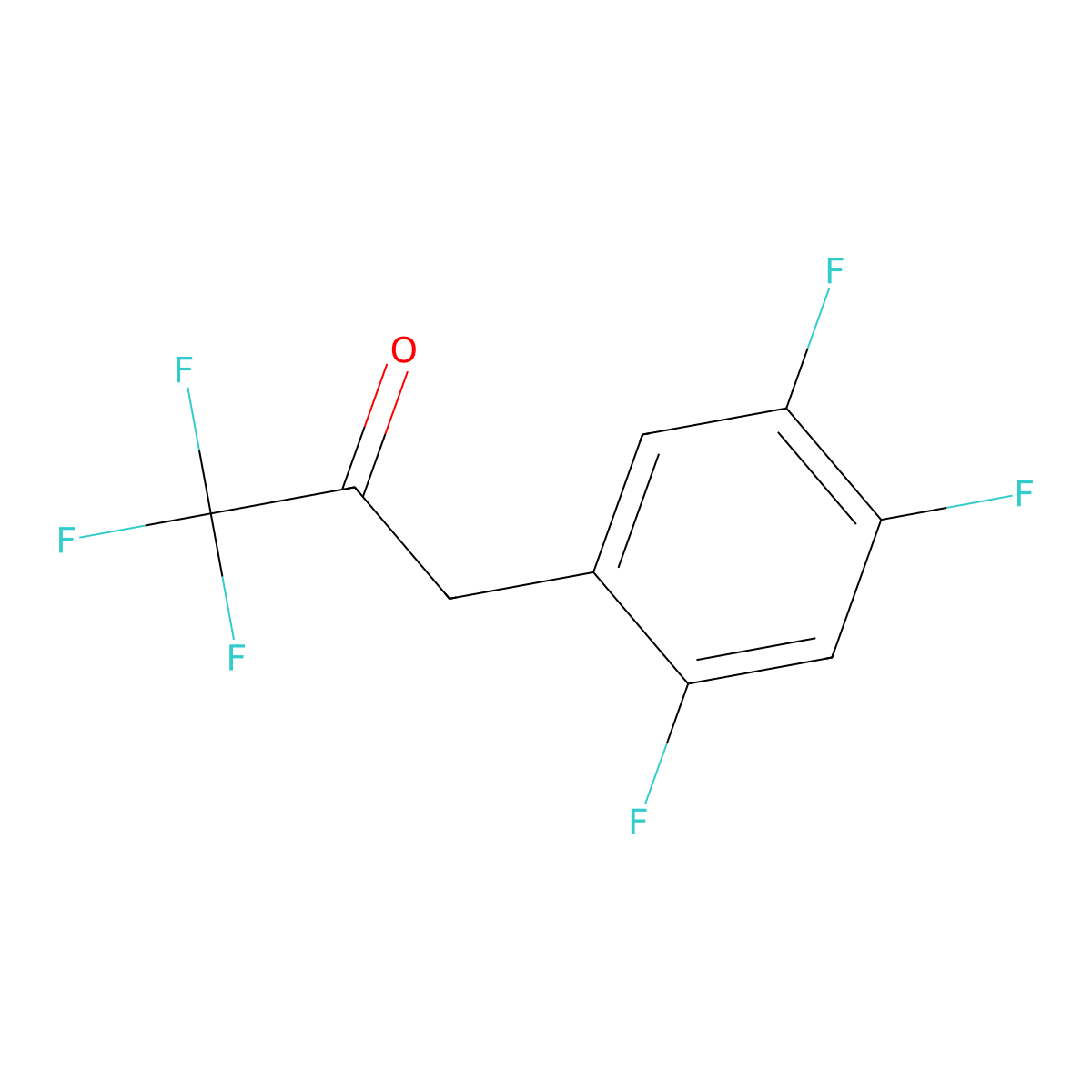 1,1,1-Trifluoro-3-(2,4,5-trifluorophenyl)propan-2-one molecular structure, CAS 1417517-74-8
