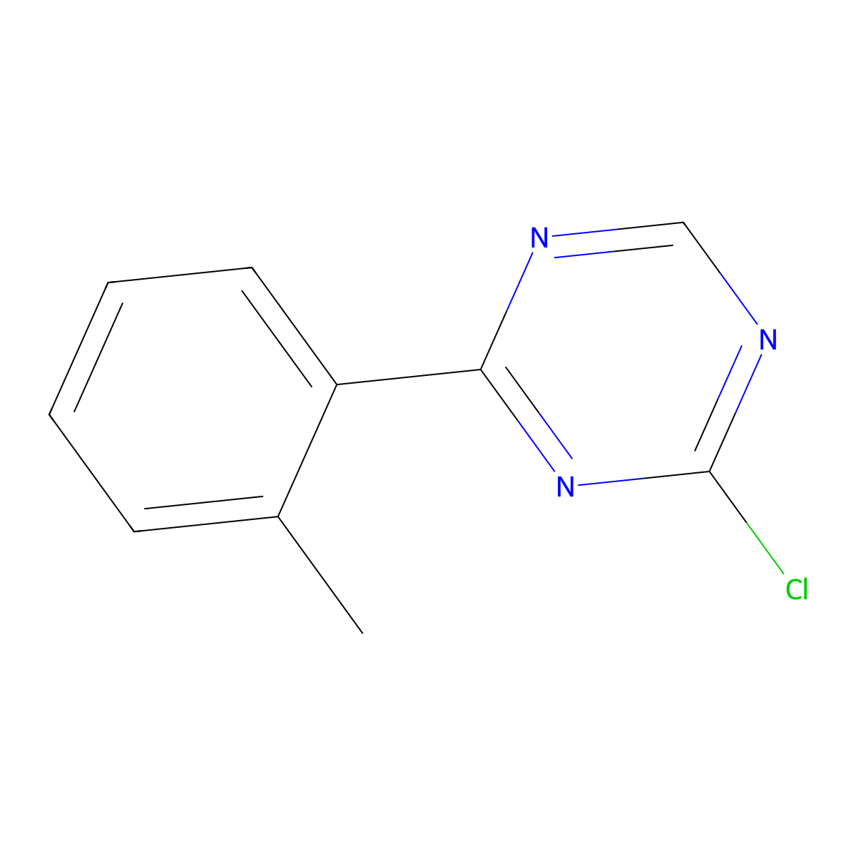 2-Chloro-4-(2-tolyl)-1,3,5-triazine molecular structure, CAS 1417517-82-8