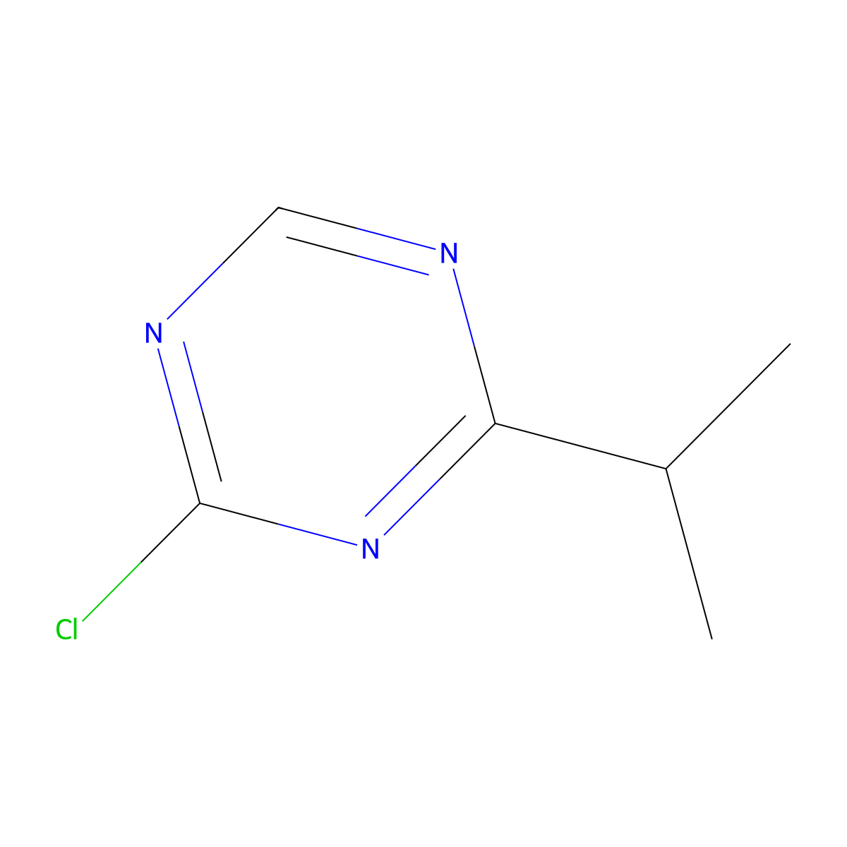 2-Chloro-4-(iso-propyl)-1,3,5-triazine molecular structure, CAS 1417517-84-0