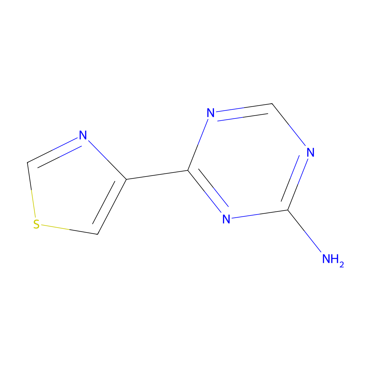 4-(Thiazol-4-yl)-1,3,5-triazin-2-amine molecular structure, CAS 1417517-85-1