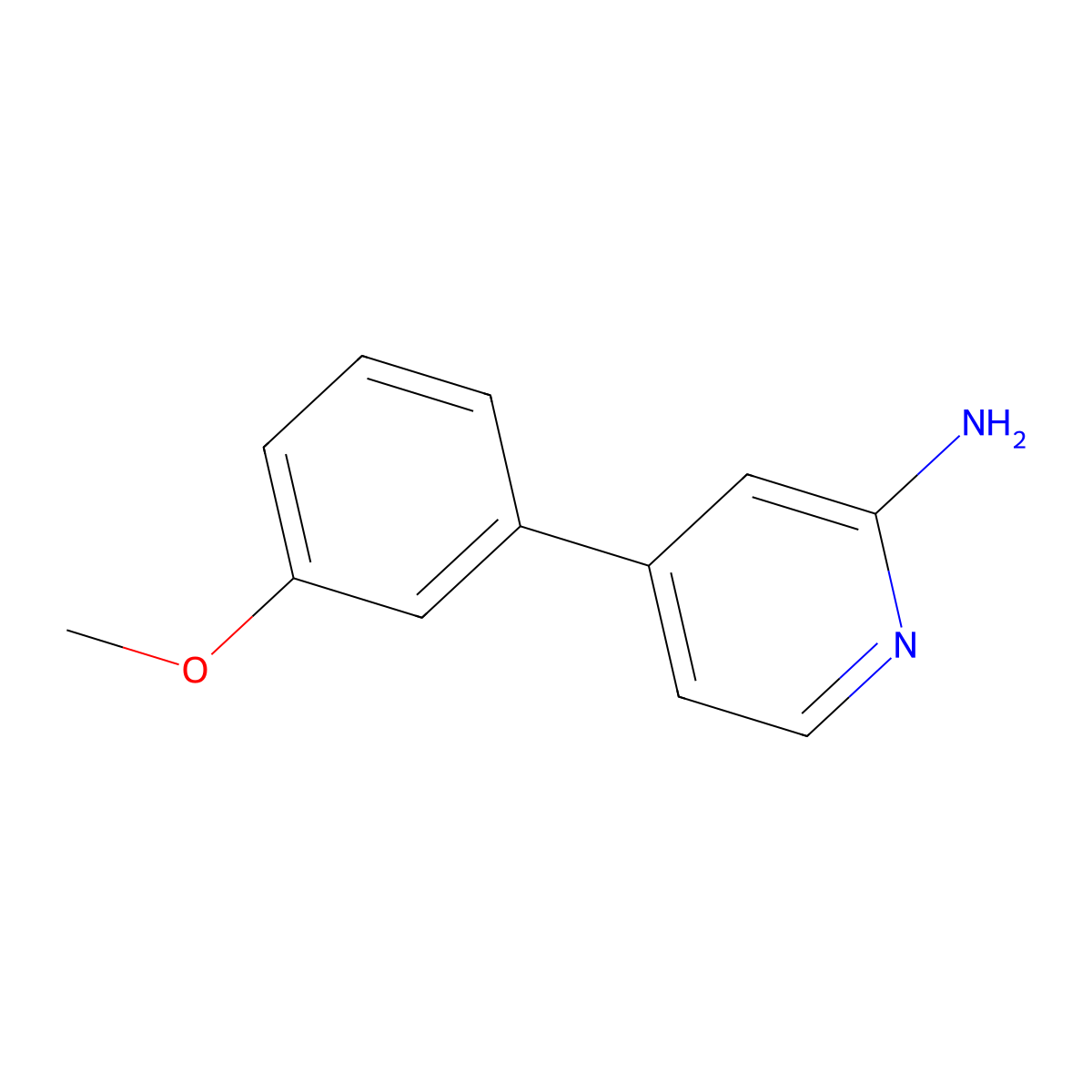 4-(3-Methoxyphenyl)pyridin-2-amine molecular structure, CAS 1417517-89-5