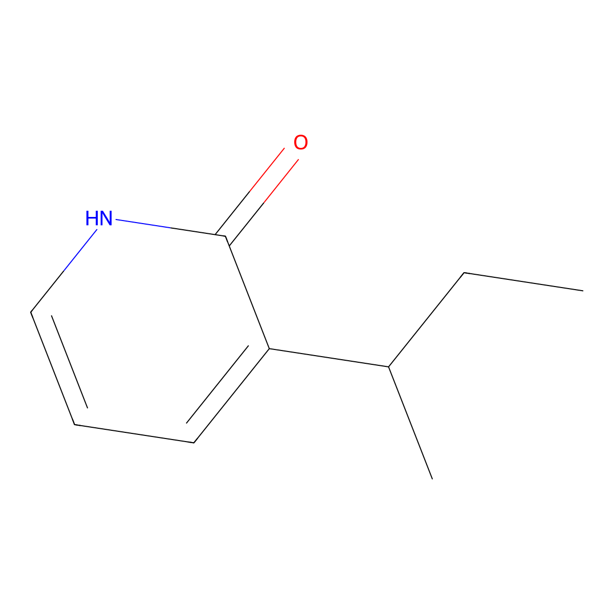 2-Hydroxy-3-(sec-butyl)pyridine molecular structure, CAS 1417517-94-2