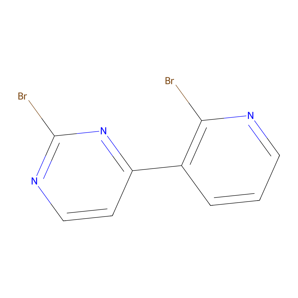 2-Brom-3-(2-bromopyrimidin-4-yl)pyridine molecular structure, CAS 1417518-06-9