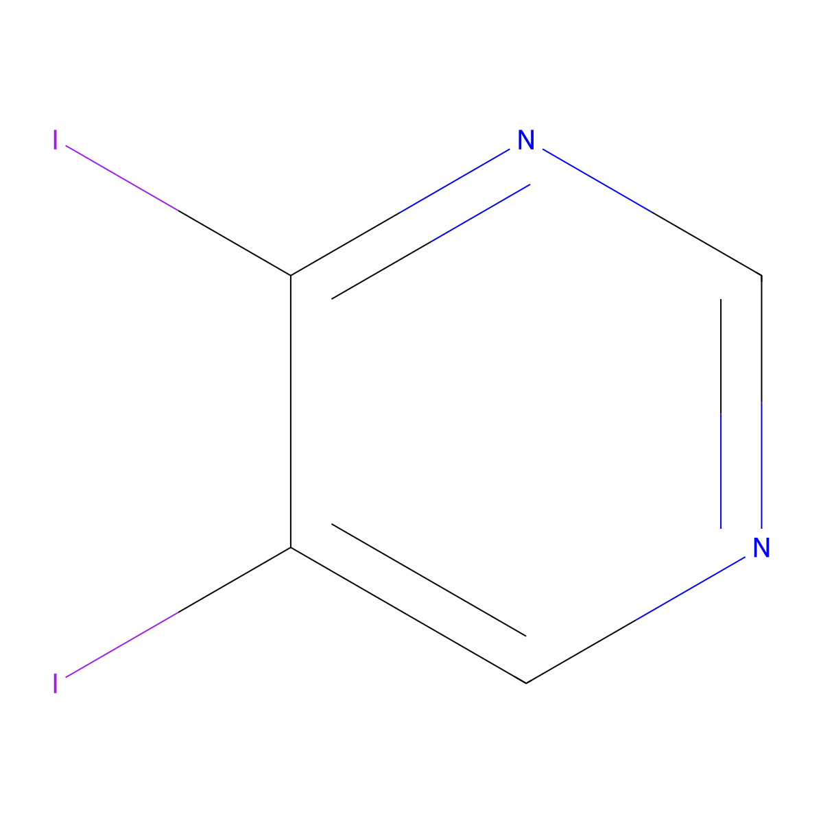 4,5-Diiodopyrimidine molecular structure, CAS 1417518-09-2