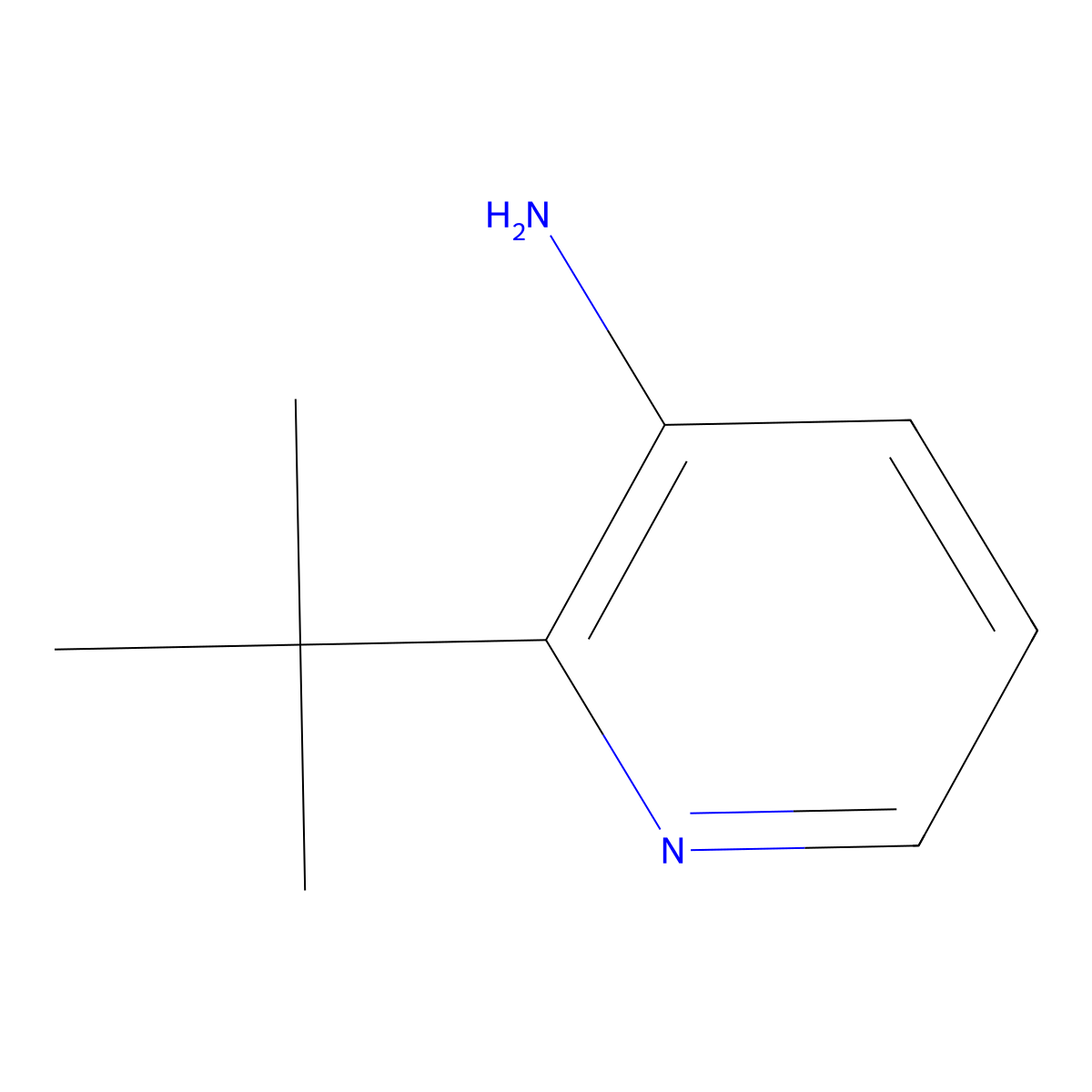 2-Tert-butylpyridin-3-amine molecular structure, CAS 1417518-28-5