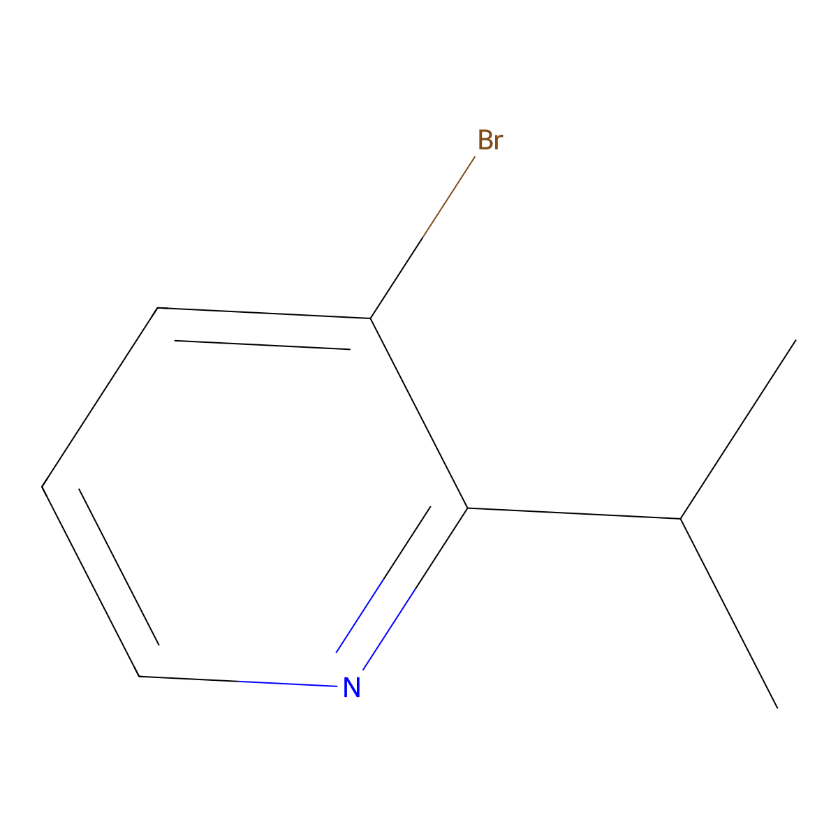 3-Bromo-2-isopropylpyridine molecular structure, CAS 1417518-37-6
