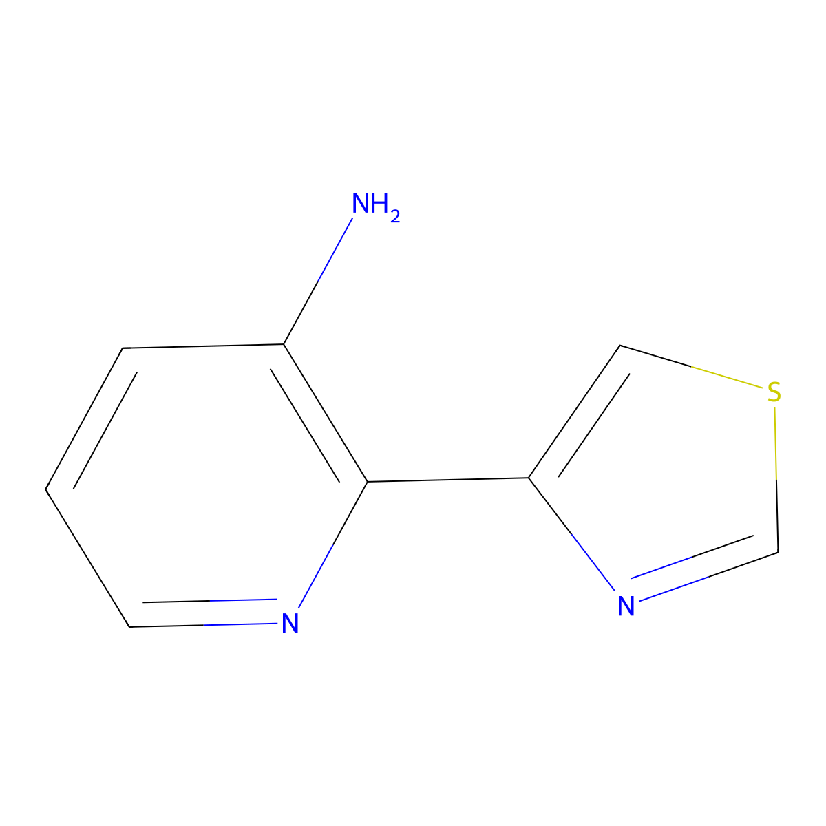 3-Amino-2-(thiazol-4-YL)pyridine molecular structure, CAS 1417518-50-3
