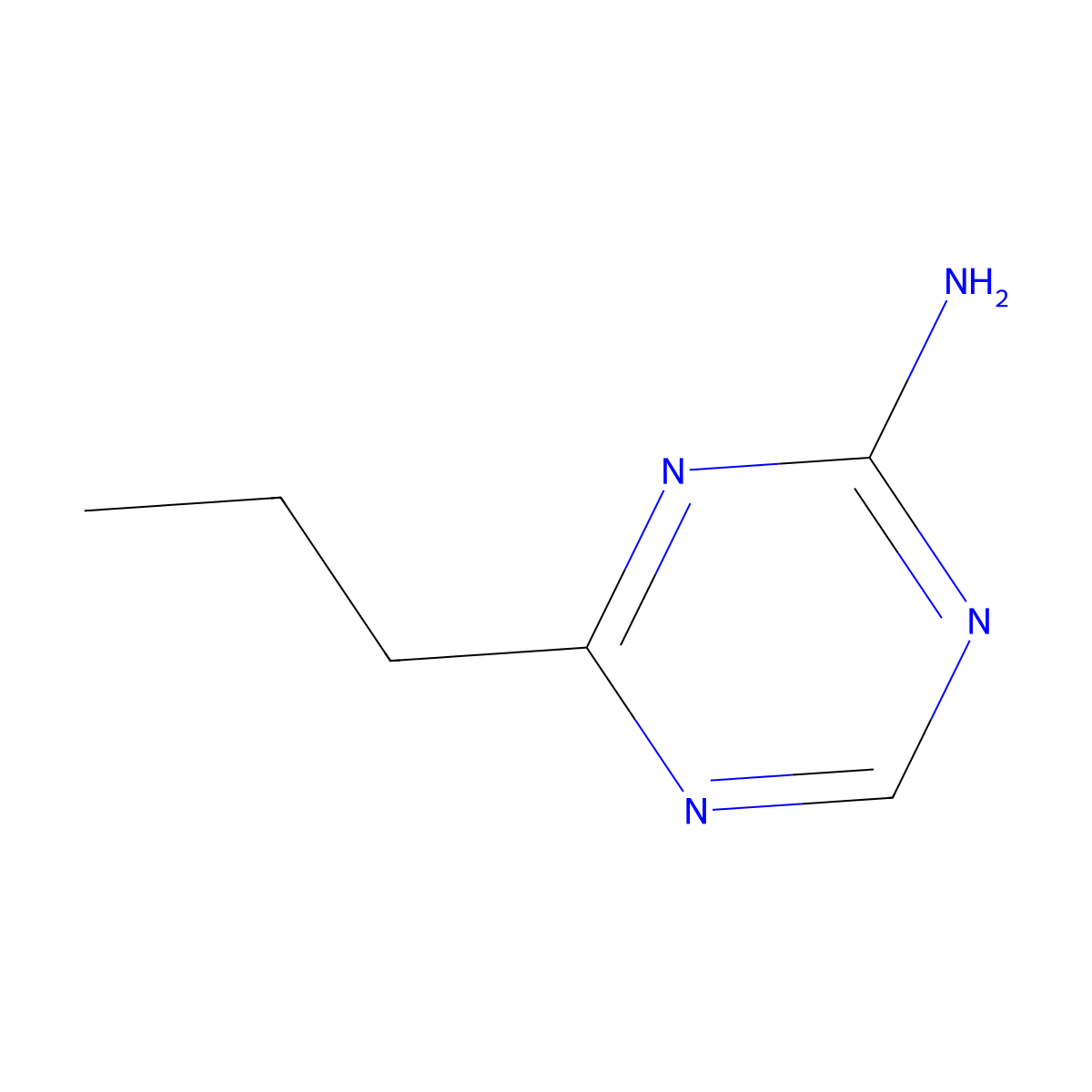 4-(n-Propyl)-1,3,5-triazin-2-amine molecular structure, CAS 1417518-55-8