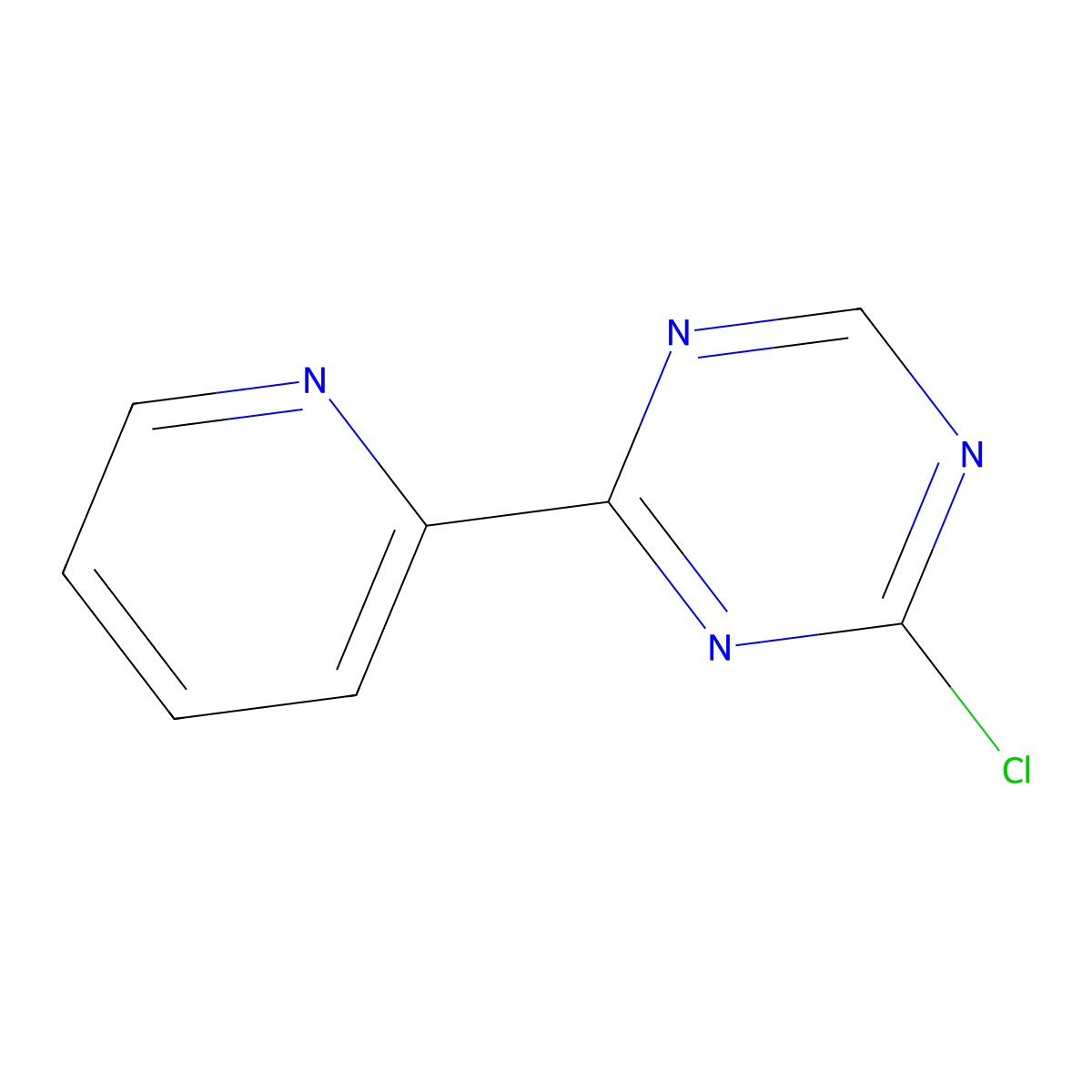 2-Chloro-4-(2-pyridyl)-1,3,5-triazine molecular structure, CAS 1417518-59-2
