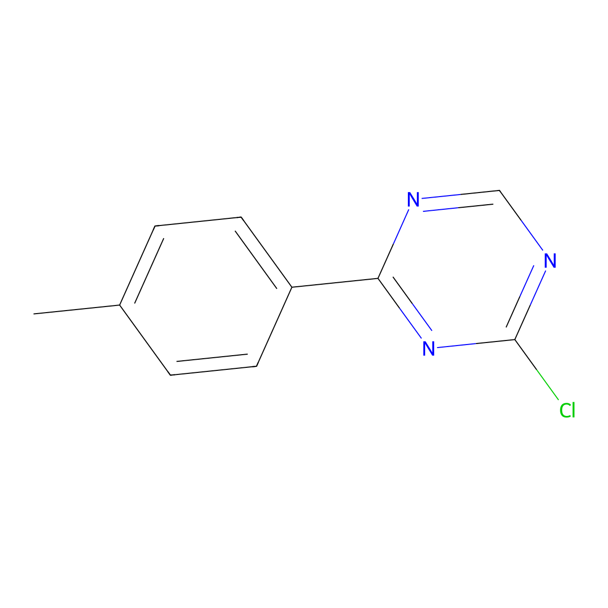 2-Chloro-4-(4-tolyl)-1,3,5-triazine molecular structure, CAS 1417518-77-4