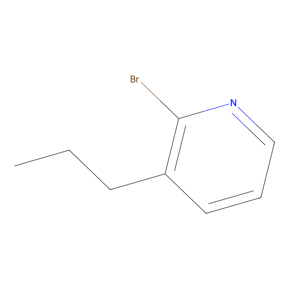 2-Bromo-3-propylpyridine molecular structure, CAS 1417518-84-3