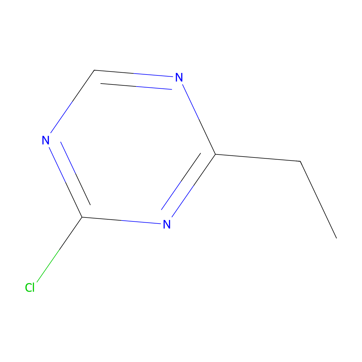 2-Chloro-4-ethyl-1,3,5-triazine molecular structure, CAS 1417518-95-6