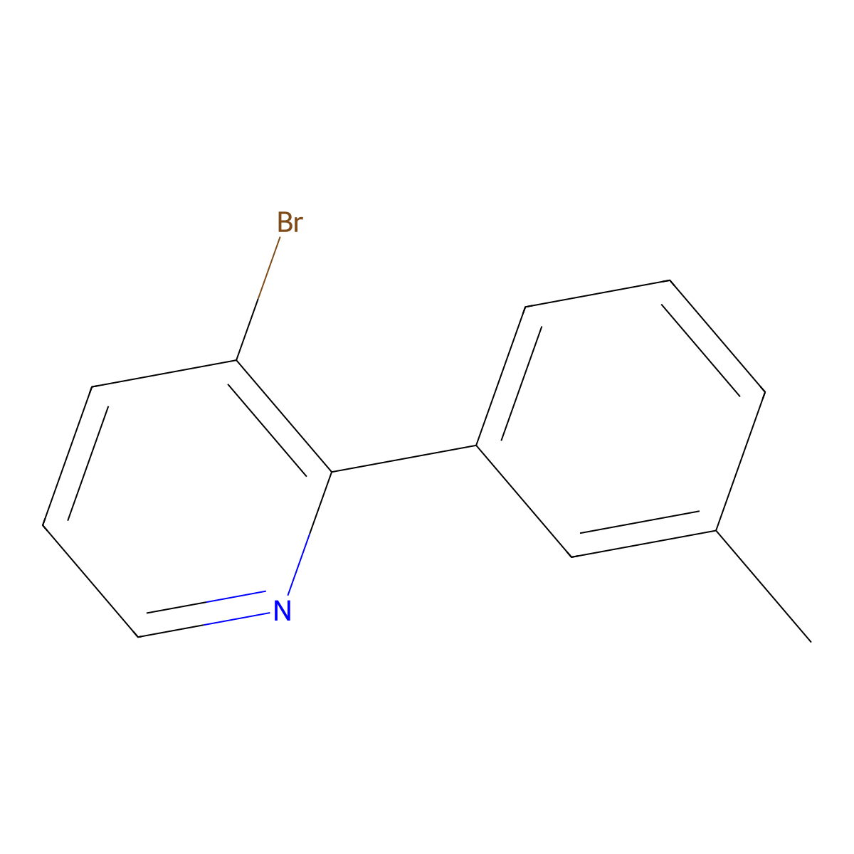 3-Bromo-2-(3-tolyl)pyridine molecular structure, CAS 1417519-03-9