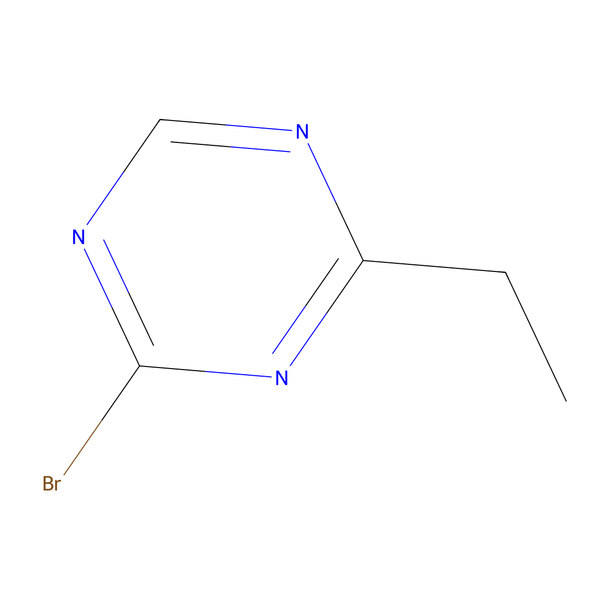 2-Bromo-4-ethyl-1,3,5-triazine molecular structure, CAS 1417519-18-6
