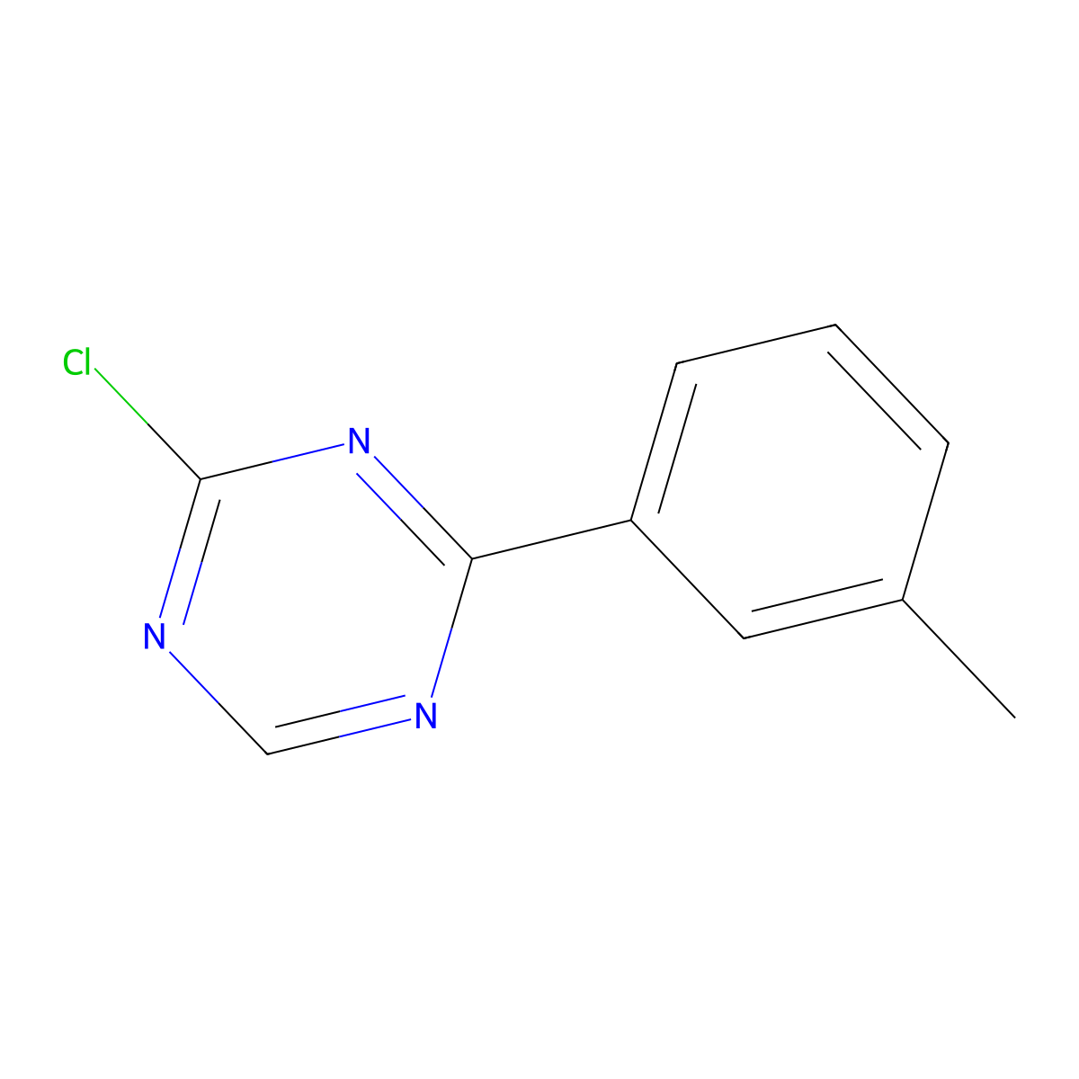 2-Chloro-4-(3-tolyl)-1,3,5-triazine molecular structure, CAS 1417519-21-1