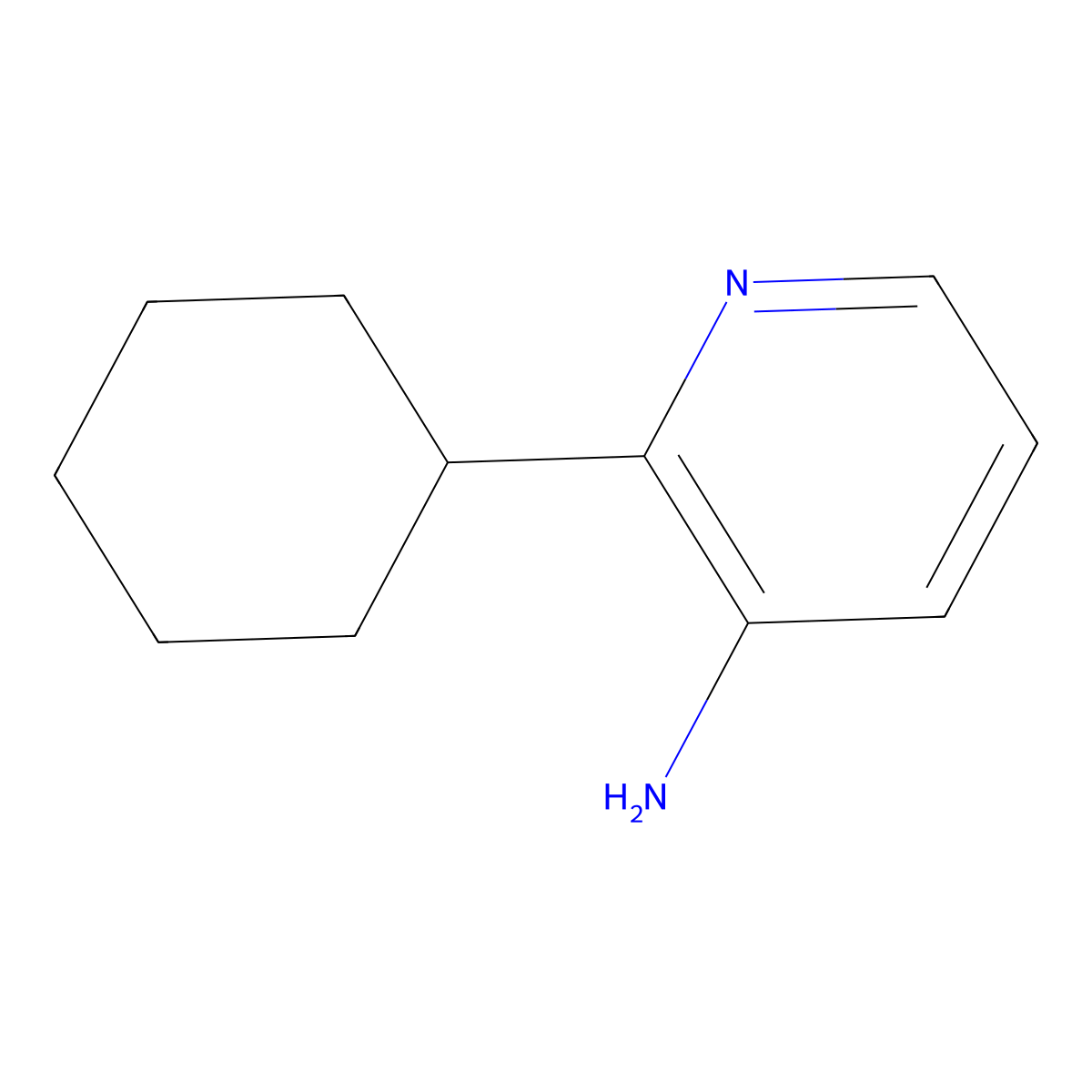 3-Amino-2-cyclohexylpyridine molecular structure, CAS 1417519-47-1