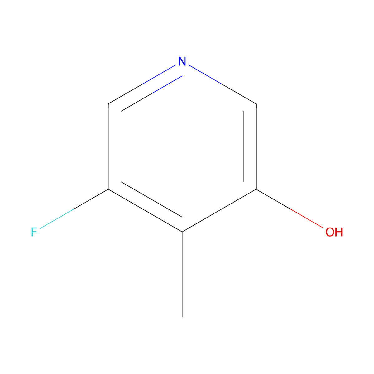 5-Fluoro-4-methyl-3-pyridinol molecular structure, CAS 1417529-73-7