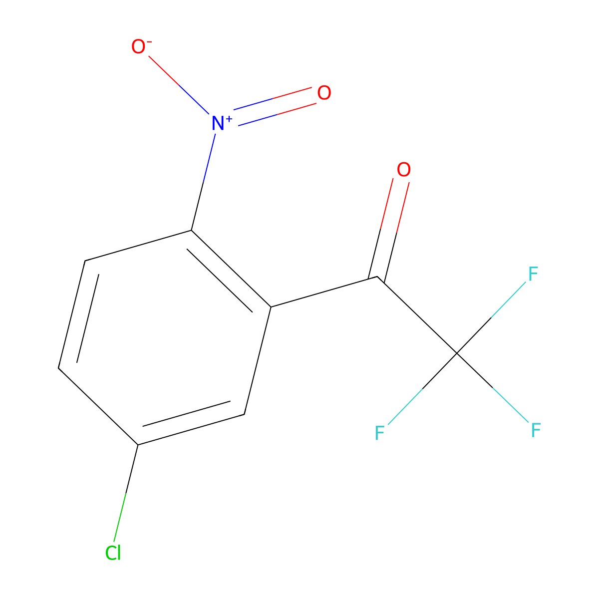 1-(5-Chloro-2-nitrophenyl)-2,2,2-trifluoroethanone molecular structure, CAS 1417546-04-3